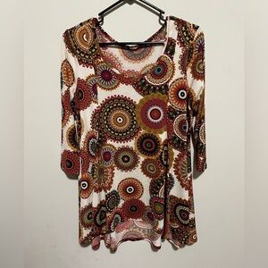 Colorful Patterned Women's Top